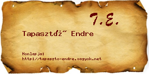 Tapasztó Endre névjegykártya